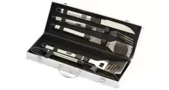 Set 5 ustensile din inox pentru gratar cutie din aluminiu Activa 16100 imagine