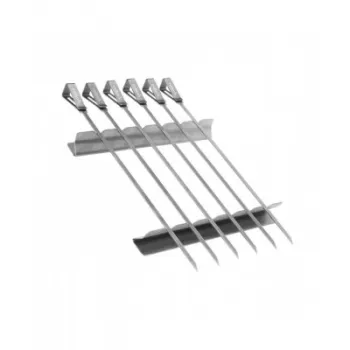 Set 6 tepuse metalice pentru gatit kebab si frigarui la gratar Enders 8802 imagine