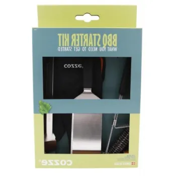 Set BBQ Starter Kit cu spatula, cleste, manusa si perie pentru gratar Cozze 90310 imagine