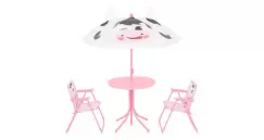 Set COW cu 2 scaune, masuta si umbrela copii imagine
