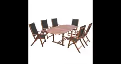 Set Masa pentru gradina din lemn de salcam, 7 piese imagine