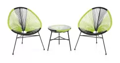 Set mobilier gradina/terasa CORFU VERDE, 2 fotolii si masuta imagine