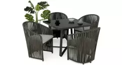Set mobilier MILANO terasa/gradina, 4 fotolii si masa imagine