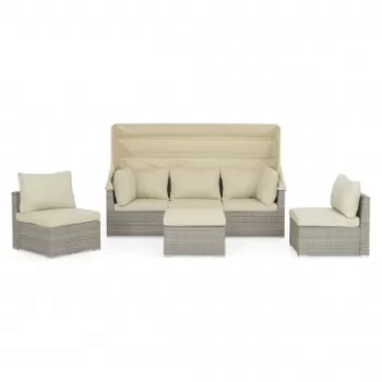 Set mobilier MOLLY terasa si gradina, 2 fotolii, canapea si masuta imagine