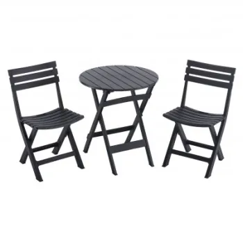 Set mobilier terasa, 2 scaune si masa pliabile Icardi imagine