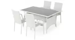 Set mobilier terasa/gradina, 4 scaune si masa imagine