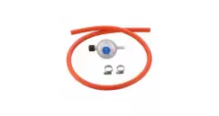 Set regulator de presiune gaz si furtun cu filet 1 pe 4 Cadac 30mBar 8515 imagine