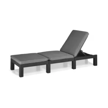 Sezlong Daytona Deluxe, Keter, grafit imagine