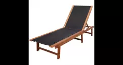 sezlong din lemn de acacia imagine