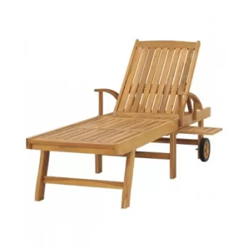 Sezlong, lemn masiv de tec imagine