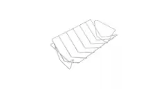 Suport pentru gatit coaste la gratar 21 x 11 cm Char-Broil 140017 imagine