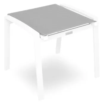 Taburet COSMO lungime 54 latime 52 inaltime 46.5 alb cu negru imagine