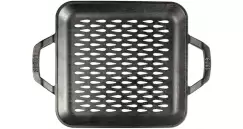 Tava patrata cu doua manere si gauri perforate pentru gratar Chef Collection Lodge 28 cm L-C11SGT imagine