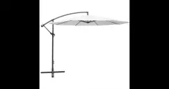 Umbrela de soare, 3,5 m, alb nisip imagine