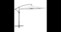 Umbrela de soare 3 m, Alb Nisip imagine