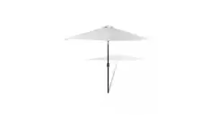 Umbrela de soare cu pol din otel 3m, alb nisip imagine