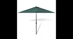 Umbrela de soare cu stalp din otel 3 m, Verde imagine