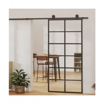 Usa glisanta cu set feronerie, 90x205 cm, sticla esg/aluminiu imagine