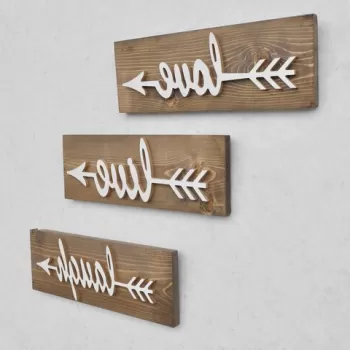 Accesoriu decorativ de perete din molid, Evila Originals, AA085, 40x14x1.2 cm, Nuc imagine