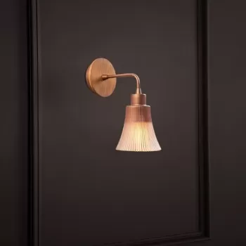 Aplica de perete, Alby, 525NOR3102, Metal, Cupru imagine