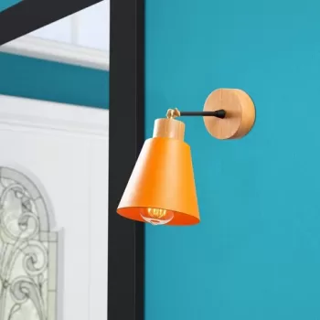 Aplica de perete, Alby, 525NOR3133, Metal, Portocaliu imagine