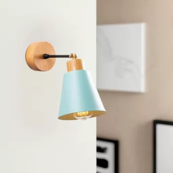 Aplica de perete, Alby, 525NOR3135, Metal, Turcoaz imagine