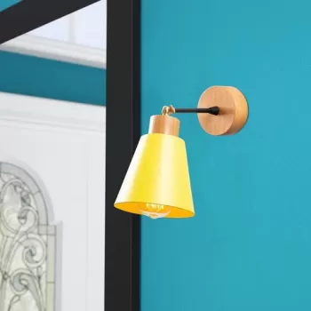 Aplica de perete, Alby, 525NOR3137, Metal, Galben imagine