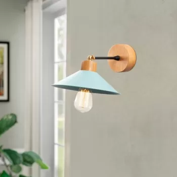 Aplica de perete, Alby, 525NOR3145, Fier, Turcoaz imagine