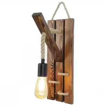 Aplica de perete All Design, handmade, 29x45x23 cm, Walnut imagine