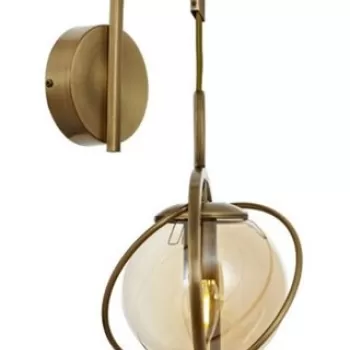 Aplica de perete, AP-1850-1E, Avonni, 22 x 24 x 42 cm, 1 x E14, 40W, aramiu antic imagine