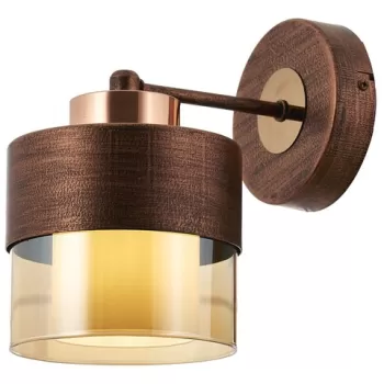 Aplica de perete, AP-4288-1CPR, Avonni, 14 x 19 x 23 cm, 1 x E27, 60W, cupru imagine