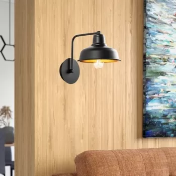 Aplica de perete, Berceste - 181BLACK-A, Sheen, 19 x 27 x 24 cm, 1 x E27, 40W, negru imagine