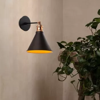 Aplica de perete, Berceste - N-680, Alby, 20 x 29 cm, 1 x E27, 40W, negru imagine