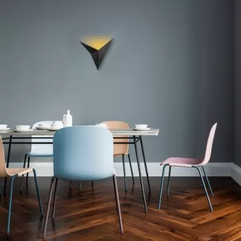 Aplica de perete, Bird - 3201, Tatum, 34 x 5 x 34 cm, 1 x G9, 10W, negru imagine