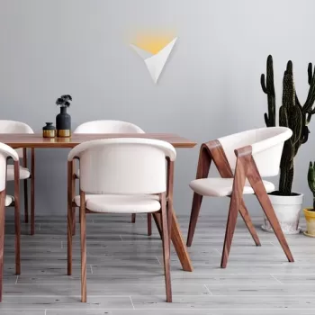 Aplica de perete, Bird - 3202, Tatum, 34 x 5 x 34 cm, 1 x G9, 10W, alb imagine