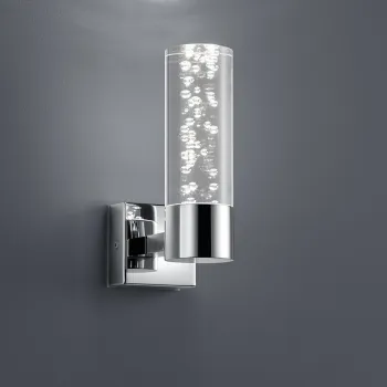 Aplica de perete Bolsa, TRIO, 7x19 cm, 3W, 1x SMD LED, metal, argintiu imagine