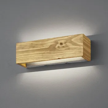 Aplica de perete Brad, TRIO, 37x11 cm, 13W, 1x SMD LED, lemn, natur imagine