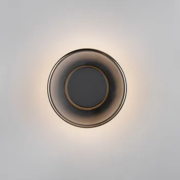 Aplica de perete Celeste, TRIO, 22x11.5 cm, 10W, 1x SMD LED, metal, negru/gri imagine