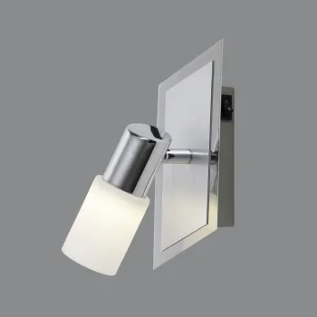 Aplica de perete Clapton, TRIO, 7x20 cm, 5W, 1x SMD LED, metal, argintiu imagine