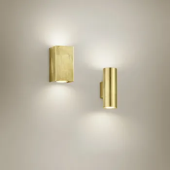 Aplica de perete Cleo, TRIO, 8x8x15 cm, 35W, 2x GU10, metal, auriu imagine