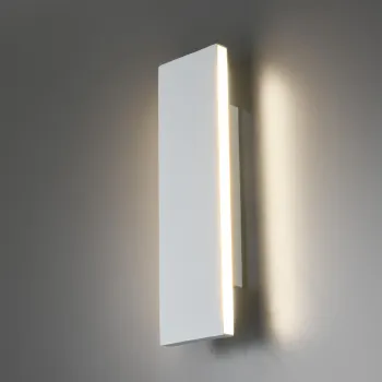 Aplica de perete Concha, TRIO, 28x8 cm, 6W, 2x SMD, metal, alb mat imagine