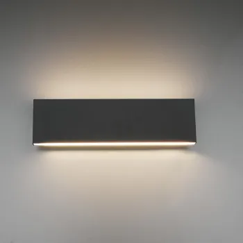 Aplica de perete Concha, TRIO, 28x8 cm, 6W, 2x SMD, metal, antracit imagine