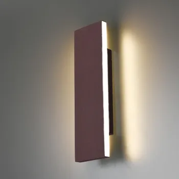 Aplica de perete Concha, TRIO, 28x8 cm, 6W, 2x SMD, metal, ruginiu imagine