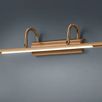 Aplica de perete Cuadro, TRIO, 48x10.5 cm, 8W, 1x SMD, metal, bronz antic imagine