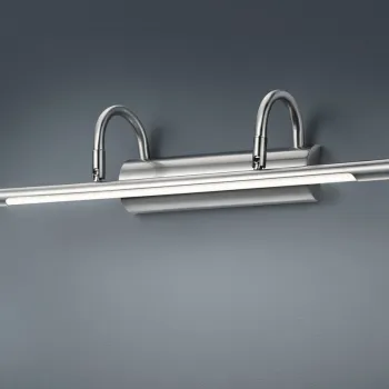 Aplica de perete Cuadro, TRIO, 48x10.5 cm, 8W, 1x SMD, metal, nichel mat imagine