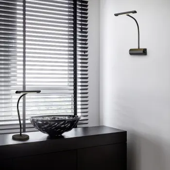 Aplica de perete Curtis, TRIO, 18x35 cm, 4W, 1x SMD LED, metal, negru mat imagine