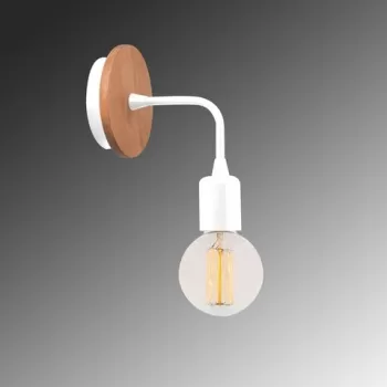 Aplica de perete, Dartini - MR - 736, Alby, 10 x 10 x 13 cm, 1 x E27, 40W, alb imagine