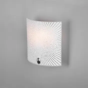 Aplica de perete Elisa, TRIO, 20x22 cm, 40W, 1x E27, metal, alb/argintiu imagine