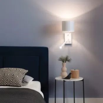 Aplica de perete ELTAP, Vespillo, 26x18x38 cm, 1xE27, 1xG9, 15W/8W, otel/PVC, alb imagine