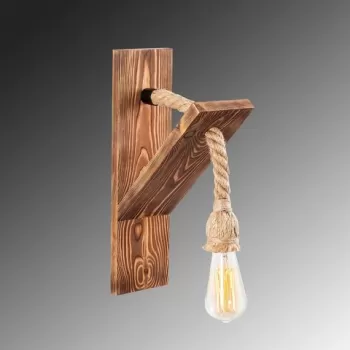 Aplica de perete, Erebos - 115-A, Lustro, 11 x 21 x 40 cm, 1 x E27, 40W, natural imagine